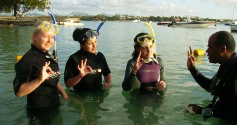 diving