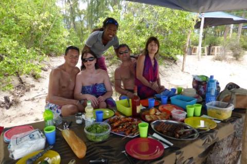 dejeuner plage