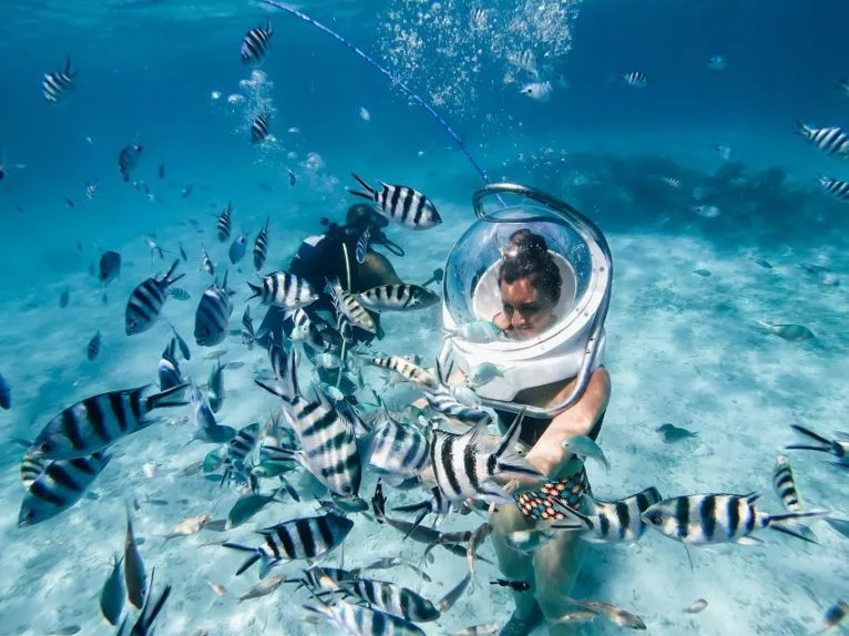 diving