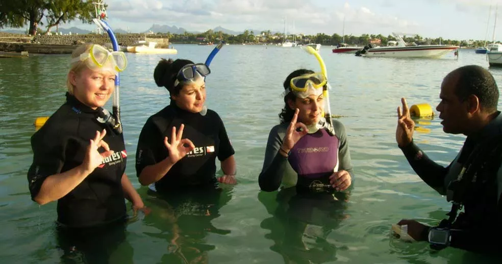 diving